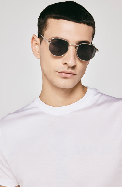 100% US SUPIMA COTTON MERCERIZED WHITE CREW NECK T-SHIRT - 180GSM